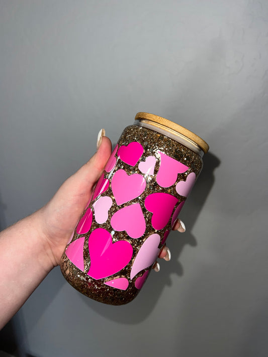 Gold 16 Oz Glass